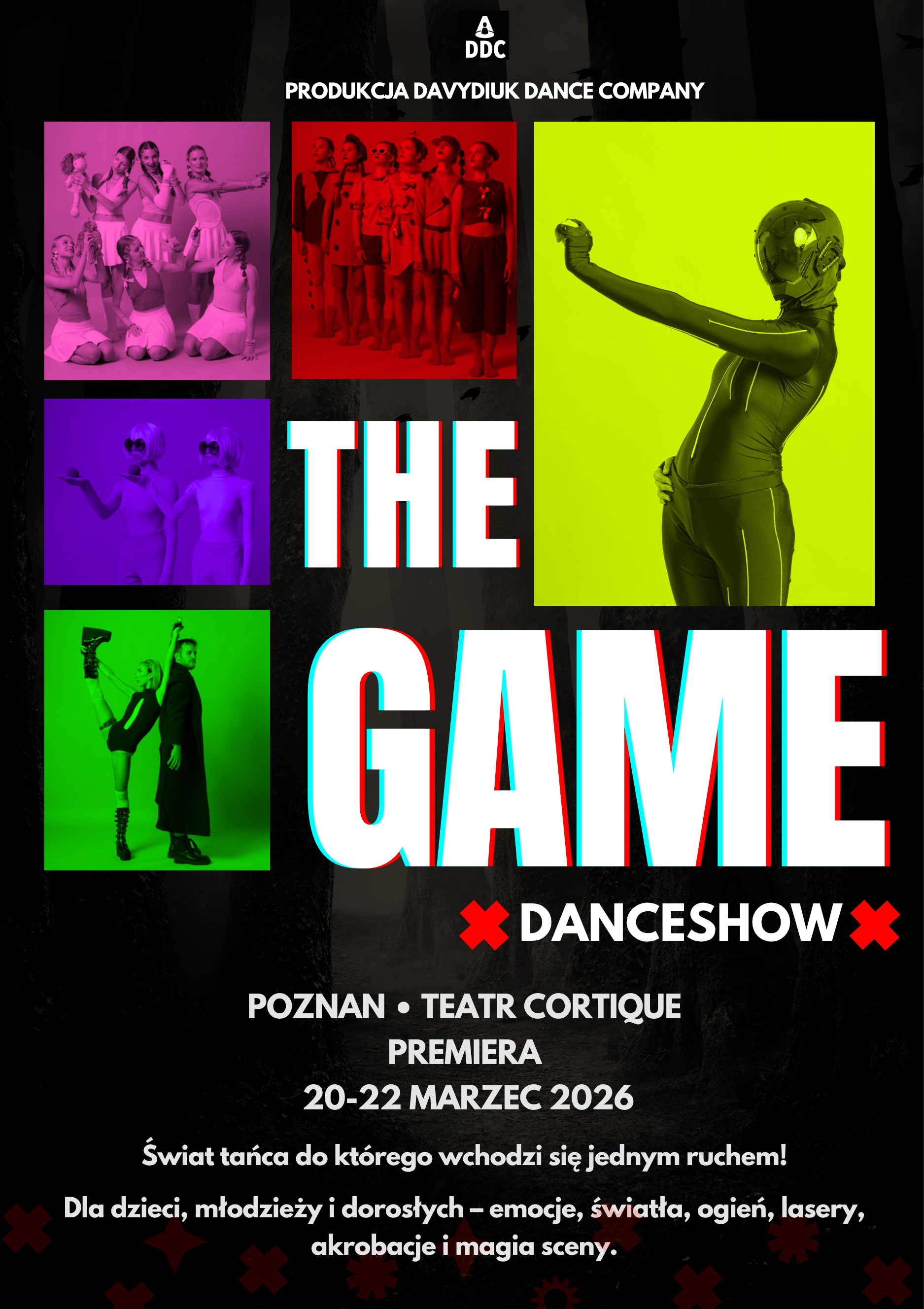 Plakat spektaklu THE GAME – Davydiuk Dance Company